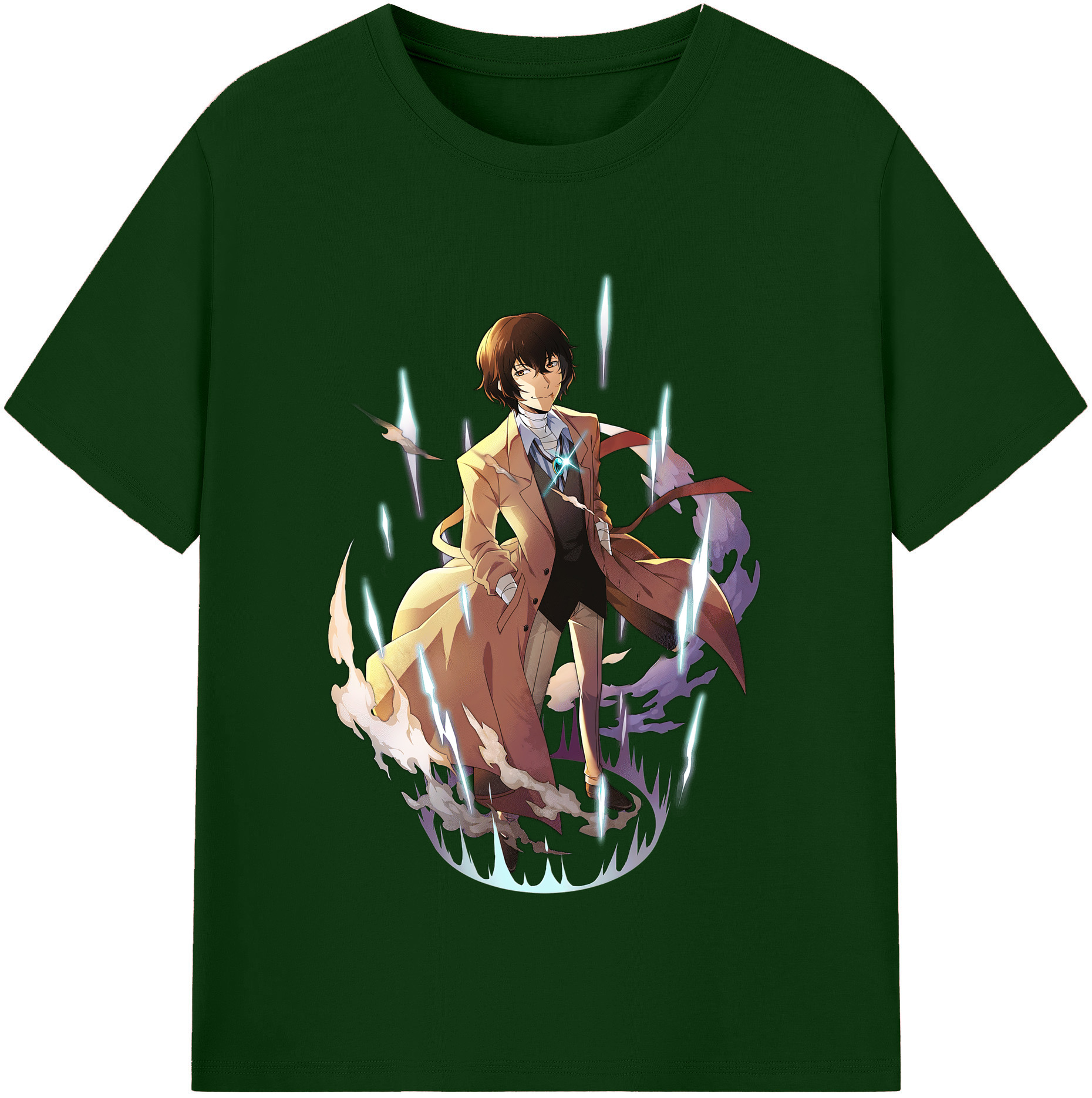 （画像用） 文豪ストレイドッグス Bungo Stray Dogs 綿100％半袖Tシャツ（フロントプリント）
